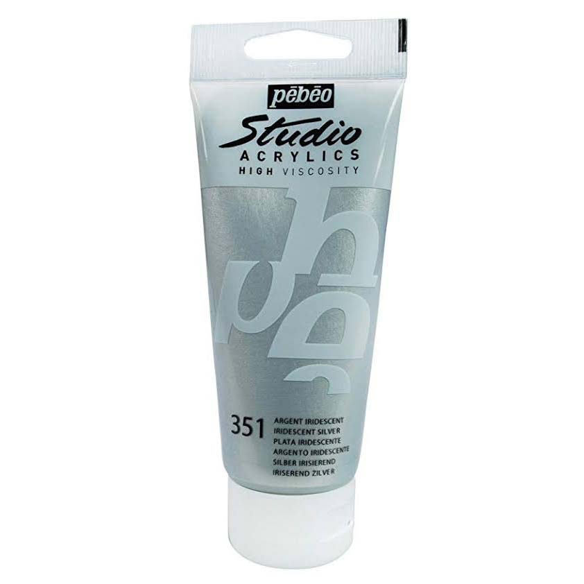 Pebeo Studio Acrylic 100ml Iridescent Silver – Jimnettes Superstore