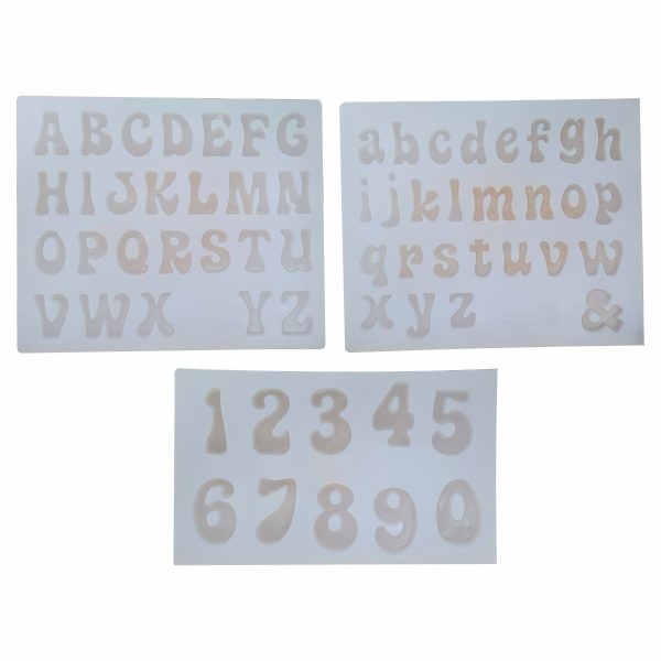 Silicone Mould Alphabet & Numerical 3pc – Jimnettes Superstore