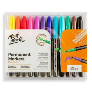 Dual Tip Art Marker Premium - Black 120 – Mont Marte Global