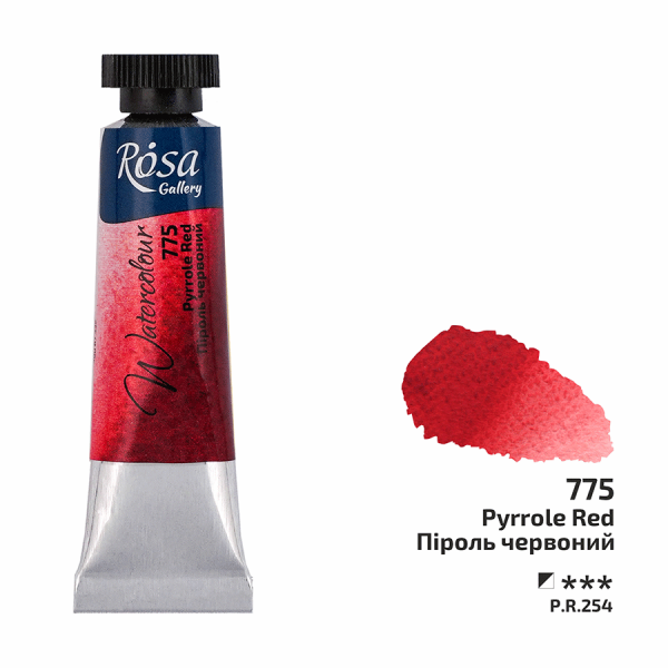 ROSA Gallery Professional Watercolour - Pyrrole Red 10ml