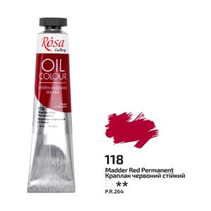 Rosa Gallery Oil Paint - Madder Red 45ml
