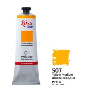 Rosa Studio Oil Paint - Yellow Medium 100ml