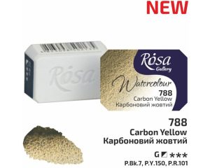 ROSA Gallery Watercolour Full Pan - Carbon Yellow 2.5ml