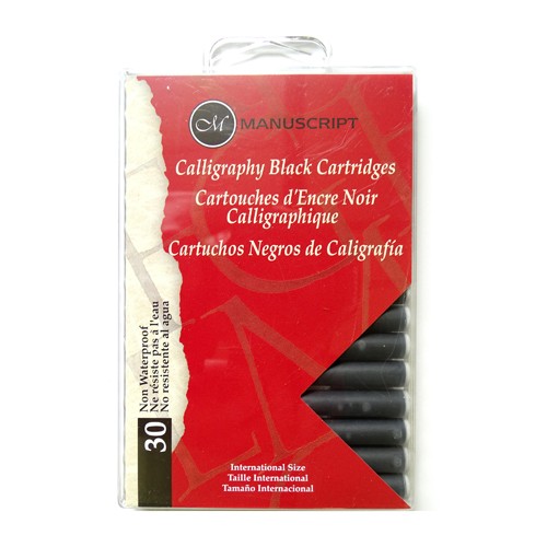 30 Calligraphy Black Ink Cartridge